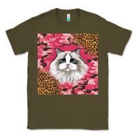 Army Green ragdoll cat Classic Tee - LillyAllenDesigns