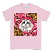Bubblegum Pink ragdoll cat Classic Tee - LillyAllenDesigns