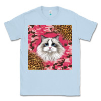 Dusty Blue ragdoll cat Classic Tee - LillyAllenDesigns