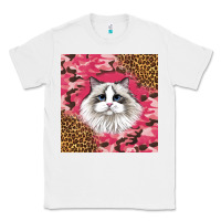 White ragdoll cat Classic Tee - LillyAllenDesigns
