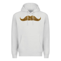 Dove Grey moustache fa element Premium Hoodie - FaDigitalArtStudio