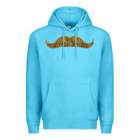 Ocean Blue moustache fa element Premium Hoodie - FaDigitalArtStudio