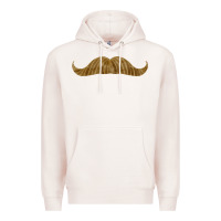 Pale Pink moustache fa element Premium Hoodie - FaDigitalArtStudio