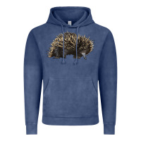 Vintage Denim short beaked echidna Vintage Hoodie - LillyAllenDesigns