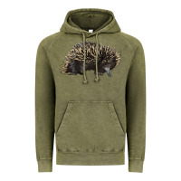 Vintage Olive short beaked echidna Vintage Hoodie - LillyAllenDesigns