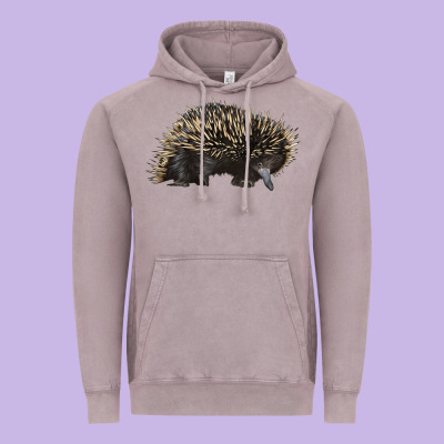 Short Beaked Echidna Vintage Hoodie Designed By Lillyallendesigns