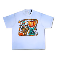 Grape Ice Fall Autumn Leopard Love Pumpkin Urban Heavy Tee - LillyAllenDesigns
