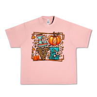 Salmon Fall Autumn Leopard Love Pumpkin Urban Heavy Tee - LillyAllenDesigns