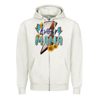 Oatmeal Heather Boy mama lightning bold mother's day Zipper Hoodie - HowdyJamesFarm