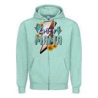 Seafoam Boy mama lightning bold mother's day Zipper Hoodie - HowdyJamesFarm