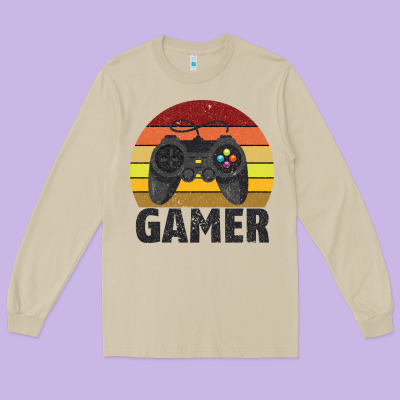 Gamer Long Sleeve Tee Designed By Bettercallsaul