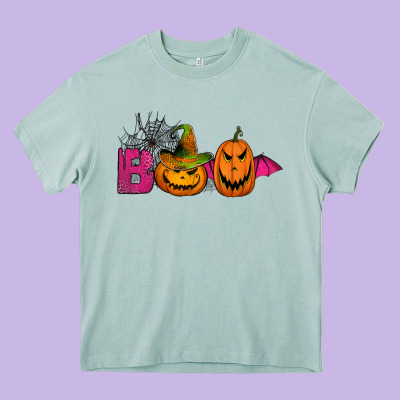 Boo Pumpkins Heavy Core Tee Designed By Jasminsmagicworld