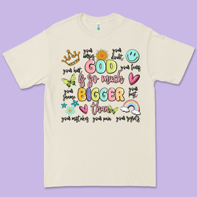 God Is So Much Bigger Than Malia Premium Tee Designed By Maliassmallbusiness