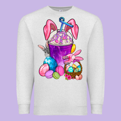 Easter Coffee Cup Premium Sweatshirt Designed By Bundleandbundleshop