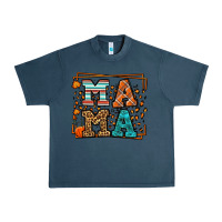 Midnight Navy Fall Autumn Leopard Mama Urban Heavy Tee - LillyAllenDesigns