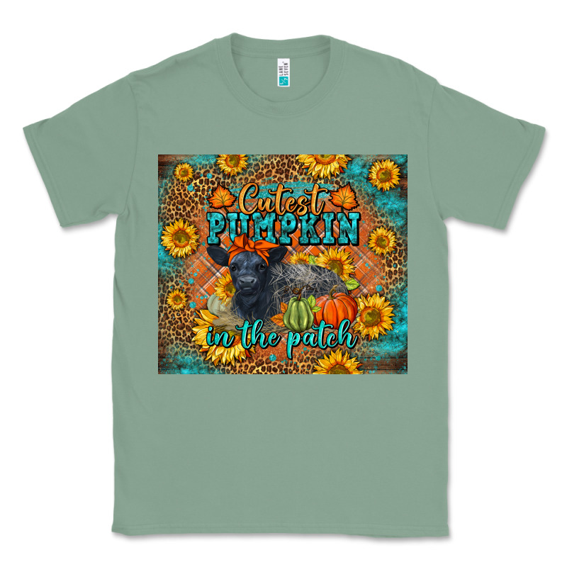 Fall Cutest Pumpkin In The Patch Cute Cow Tumbler Classic Tee by LillyAllenDesigns | Teevron