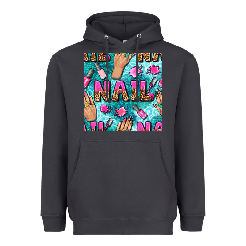 Nail Art Hands And Polish With Turquoise Leopard And Glitter Seamless  Heavyweight Hoodie by BundleAndBundleShop | Teevron