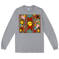Heather Grey softball mom Long Sleeve Tee - Jasminsmagicworld
