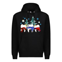 Black dental christmas tree teeth and winter ado Premium Hoodie - OliviaCreatesArt