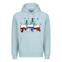 Blue Mist dental christmas tree teeth and winter ado Premium Hoodie - OliviaCreatesArt