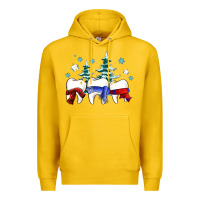 Lemon dental christmas tree teeth and winter ado Premium Hoodie - OliviaCreatesArt