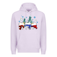 Lilac dental christmas tree teeth and winter ado Premium Hoodie - OliviaCreatesArt