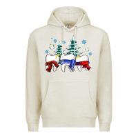 Oatmeal Heather dental christmas tree teeth and winter ado Premium Hoodie - OliviaCreatesArt