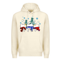 Sandshell dental christmas tree teeth and winter ado Premium Hoodie - OliviaCreatesArt