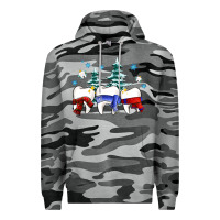 Slate Camo dental christmas tree teeth and winter ado Premium Hoodie - OliviaCreatesArt