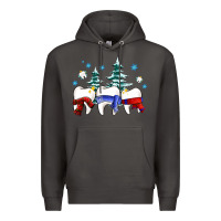 Smoke dental christmas tree teeth and winter ado Premium Hoodie - OliviaCreatesArt