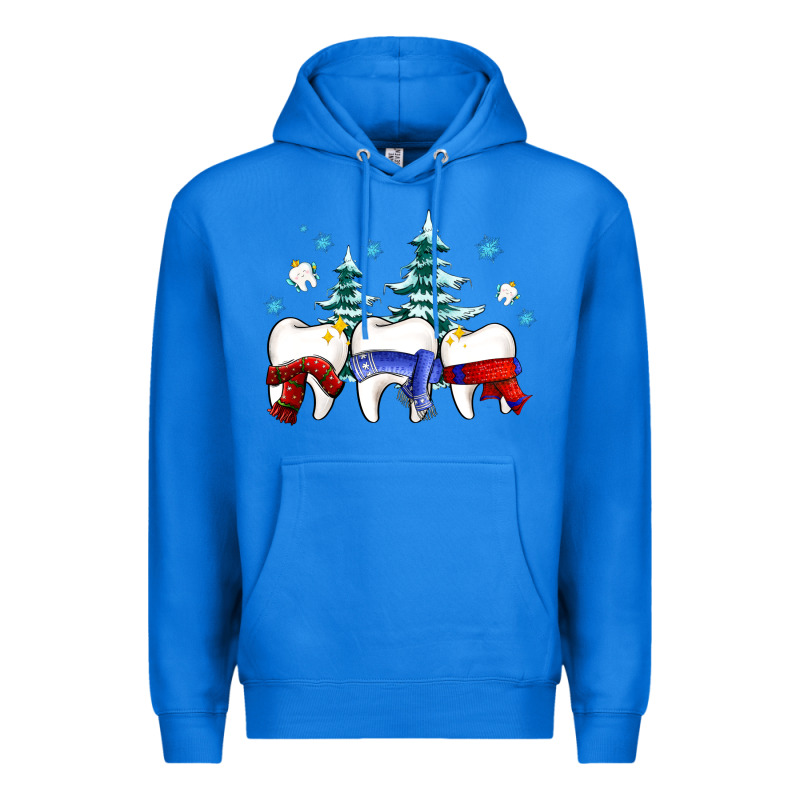 Dental Christmas Tree Teeth And Winter Ado Premium Hoodie by OliviaCreatesArt | Teevron