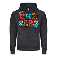 Vintage Black Cheer Baseball stitchs Vintage Hoodie - LillyAllenDesigns