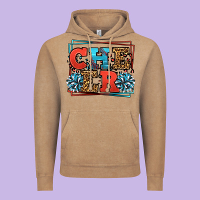 Cheer Baseball Stitchs Vintage Hoodie Designed By Lillyallendesigns