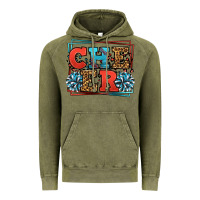 Vintage Olive Cheer Baseball stitchs Vintage Hoodie - LillyAllenDesigns