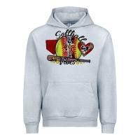 Heather Grey softball vibes Urban Hoodie - SublimationCraftShop