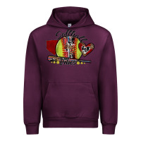 Mauve Wine softball vibes Urban Hoodie - SublimationCraftShop