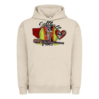 Pigment French Oak softball vibes Urban Hoodie - SublimationCraftShop