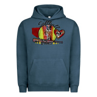 Pigment Midnight Navy softball vibes Urban Hoodie - SublimationCraftShop