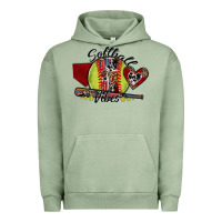 Pigment Oil Green softball vibes Urban Hoodie - SublimationCraftShop