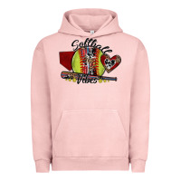 Pigment Salmon softball vibes Urban Hoodie - SublimationCraftShop