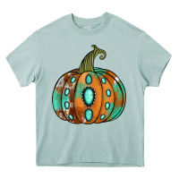Arona western cowhide turquoise pumpkin Heavy Core Tee - Jasminsmagicworld