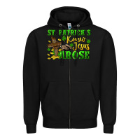 Black St. Patrick's know Jesus arose Zipper Hoodie - CowGirlArtShop