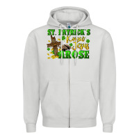 Dove Grey St. Patrick's know Jesus arose Zipper Hoodie - CowGirlArtShop
