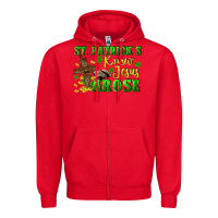 Red St. Patrick's know Jesus arose Zipper Hoodie - CowGirlArtShop