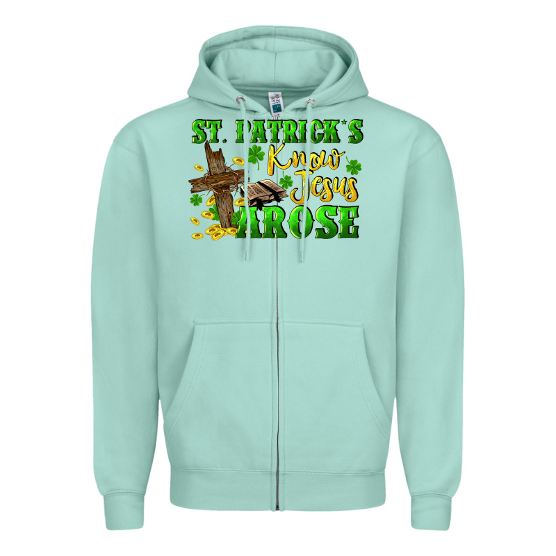 St. Patrick's Know Jesus Arose Zipper Hoodie by CowGirlArtShop | Teevron