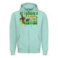Seafoam St. Patrick's know Jesus arose Zipper Hoodie - CowGirlArtShop