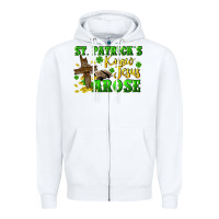 White St. Patrick's know Jesus arose Zipper Hoodie - CowGirlArtShop