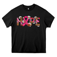 Black hope and cancer ribbon Heavy Core Tee - AdoDesignShop