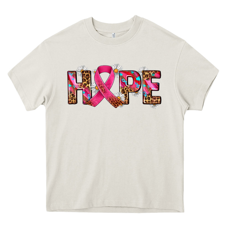 Hope And Cancer Ribbon Heavy Core Tee by AdoDesignShop | Teevron