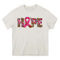 Cream hope and cancer ribbon Heavy Core Tee - AdoDesignShop